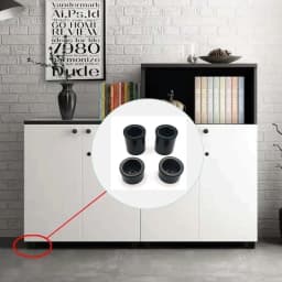 4pcs Cabinet Feet ABS Plastic Adjustable Leg Round Sofa Accessories Furniture Cabinet Legs Coffee Table Replacement Hardware