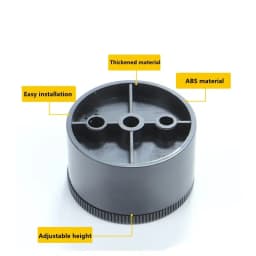 4pcs Cabinet Feet ABS Plastic Adjustable Leg Round Sofa Accessories Furniture Cabinet Legs Coffee Table Replacement Hardware