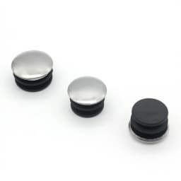 Stainless Steel Round Pipe Tube End Cap Furniture Leg Plug Blanking End Cap Bung For Home Daily Tool Furniture Accessories