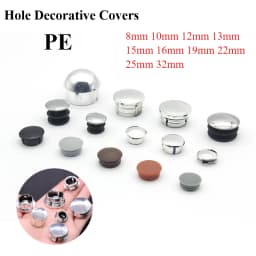 Stainless Steel Round Pipe Tube End Cap Furniture Leg Plug Blanking End Cap Bung For Home Daily Tool Furniture Accessories