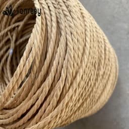 Diameter 4mm 500g Waterproof Kraft Paper Rope Black Light Brown Three Strand Paper String Y Chair Furniture Repairing Material