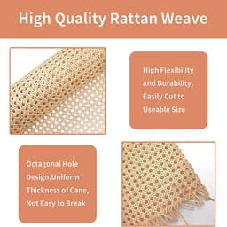 30 Size  Rattan Woven Belt, Furniture Repair Material For Furniture, Chairs, Cabinets, DIY Woven Open Mesh Canes