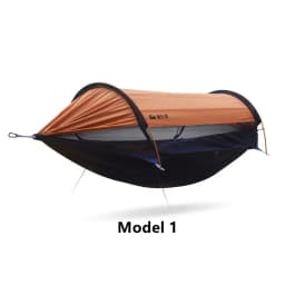 Traveler hammock Outdoor anti roll and anti mosquito hammock Double person sunshade camping hammock with mosquito net