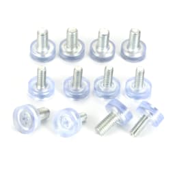 10 Pcs Thread M6 M8 Furniture Glide Levelling Feet Adjustable Leveler Pads Transparent Furniture Levelers for Table Chair Leg