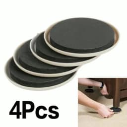 4pcs 3.5in Furniture Sliders For Carpet Heavy Duty Furniture Slider Movers Gliders Move Bed Sofa Bookshelf Closet Fridge So On
