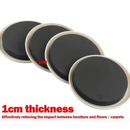 4pcs 3.5in Furniture Sliders For Carpet Heavy Duty Furniture Slider Movers Gliders Move Bed Sofa Bookshelf Closet Fridge So On