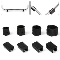 10pc U Shaped Chair Leg Pad Non-slip Pipe Clamp Damper Stool Anti-front Tilt Floor Protector Glides Tube Caps 8/12/14/16/25/32mm