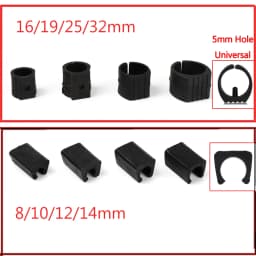 10pc U Shaped Chair Leg Pad Non-slip Pipe Clamp Damper Stool Anti-front Tilt Floor Protector Glides Tube Caps 8/12/14/16/25/32mm