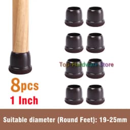 8Pcs TPE Silicone Chair Leg Floor Protectors with Felt,Chair Leg Caps,Furniture Leg Feet Protection Cover Protect Hardwood Floor
