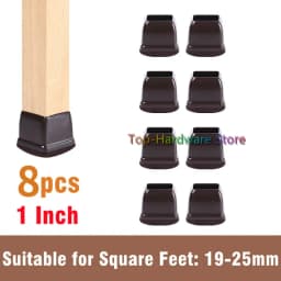 8Pcs TPE Silicone Chair Leg Floor Protectors with Felt,Chair Leg Caps,Furniture Leg Feet Protection Cover Protect Hardwood Floor