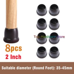 8Pcs TPE Silicone Chair Leg Floor Protectors with Felt,Chair Leg Caps,Furniture Leg Feet Protection Cover Protect Hardwood Floor