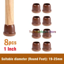 8Pcs TPE Silicone Chair Leg Floor Protectors with Felt,Chair Leg Caps,Furniture Leg Feet Protection Cover Protect Hardwood Floor