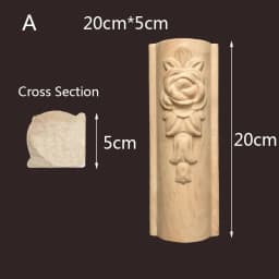 Furniture with Solid Wood Legs Carved Onlays Applique Sofa Seat TV Cabinet Feet Replace Home Decoration Accessories Corner Joint