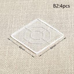 4PCS/set Transparent Silicone Furniture Foot Mat Table Sofa Foot PU Adhesive Patch Anti-collision Bed Leg Mute Non-slip Mat