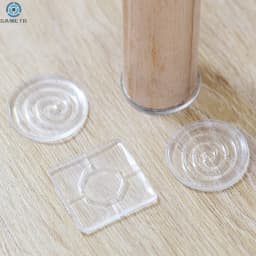 4PCS/set Transparent Silicone Furniture Foot Mat Table Sofa Foot PU Adhesive Patch Anti-collision Bed Leg Mute Non-slip Mat