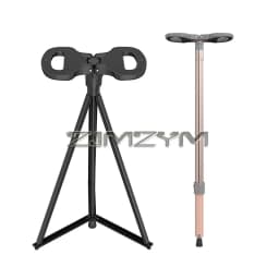 Folding Stool Cane for Seniors Outdoor Converts Walking Stick to Seat Aluminum Alloy Lightweight Portable Park Queue Travel