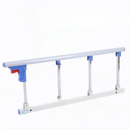 Elderly Bedside Guardrail Hospital Quality Folding Bed Guard with Heightened Auxiliary Rails for Extra Support