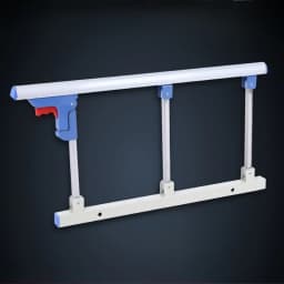 Elderly Bedside Guardrail Hospital Quality Folding Bed Guard with Heightened Auxiliary Rails for Extra Support