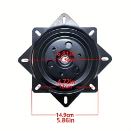 Heavy-Duty Chair Swivel Base 6"/4", 360° Rotating, Smooth Mechanism - Perfect for Bar Stools & Furniture Accessories