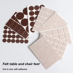 Round Square Felt Chair Leg Pads 2mm Floor Scratch Protector Mat Mute Non-slip Self Adhesive Diy Furniture Accessories