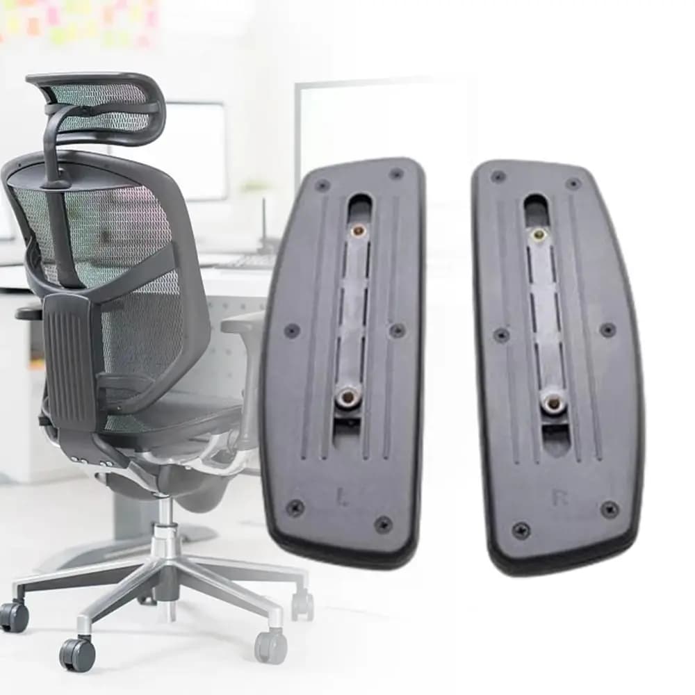 Replacement Armrest Arm Pads with Mounting Hole Easy Installation Water Resistant Desk Chair Arm Pads Gaming Chair Parts