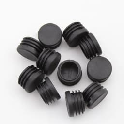 4pcs Round Steel Pipe Plastic Hole Plug Insert End Cap Furniture Chair Leg Cover Metal Tubing Alloy Ladder Glide Protection