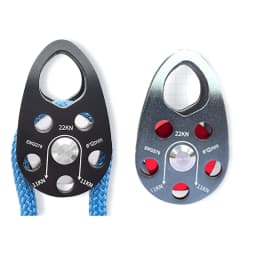 ABKW-Rock Climbing Pulley Aluminum Alloy 22KN Light-Weight Portable Heavy Duty Single Fixed Swing Pulley