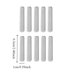 10Pcs Household Transparent Anti-Collision Sealant Strip, Transparent Silent Strip, Seamless Soft Rubber Anti-Fall Door Sticker