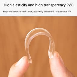 10Pcs Household Transparent Anti-Collision Sealant Strip, Transparent Silent Strip, Seamless Soft Rubber Anti-Fall Door Sticker