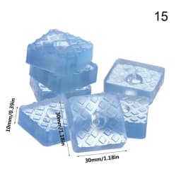 10pcs Clear Soft Furniture Chair Table Feet Leg Bottom Non-slip Anti-skid Glides Wooden Floor Protector Non-noise Screw on Pad