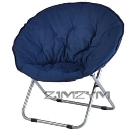 Folding Chair Soft Lounge Chair, Portable Moon Chair for Bedroom, Dorm Rooms, Apartments, Lounging, Garden and Courtyard