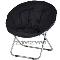 Folding Chair Soft Lounge Chair, Portable Moon Chair for Bedroom, Dorm Rooms, Apartments, Lounging, Garden and Courtyard
