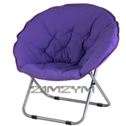 Folding Chair Soft Lounge Chair, Portable Moon Chair for Bedroom, Dorm Rooms, Apartments, Lounging, Garden and Courtyard