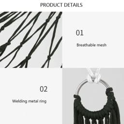 Garden Outdoor Thickened Nylon Rope Hammock Indoor Mesh Hammock Portable Simple Hammock Swing Chair