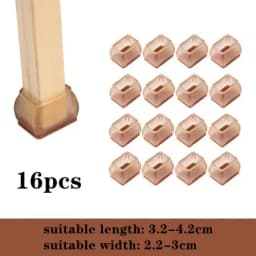 16PCS Chair Leg Protectors Round Felt Pads for Hardwood Floor Silicone Covers Furniture Leg Sliders Caps Non Slip Reduce Noise