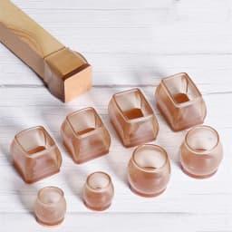 16PCS Chair Leg Protectors Round Felt Pads for Hardwood Floor Silicone Covers Furniture Leg Sliders Caps Non Slip Reduce Noise
