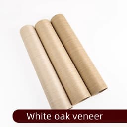 58x250cmT0.2mm Veneers For Wooden Doors White Oak Veneer Furniture Desktop Renovation Decorative Surface