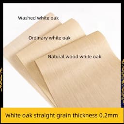 58x250cmT0.2mm Veneers For Wooden Doors White Oak Veneer Furniture Desktop Renovation Decorative Surface