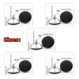 4Pcs Adjustable Stainless Steel Furniture Legs Table Cabinet Anti-slip Fixed Leveler Universal Household Accessories