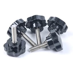 Star Hand Knob Screws Bolt M4 M5 M6 M8 M10 M12 304 Stainless Steel Thread Bakelite Thumb Clamping Thumb Handle Machine Screw