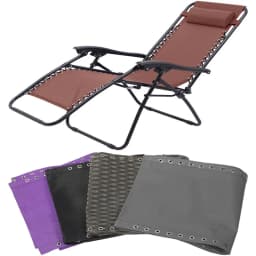 New Universal Replacement Fabric Cloth for Zero Gravity Chair Patio Lounge Couch Recliners All Standard Sling Chairs 63x17 inch