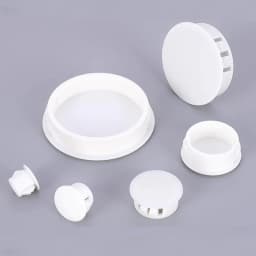 2-50Pcs White Round Plastic Snap on Hole Plug Caps Wall Cable Desk Covers Round Furniture Hole Bung 5mm-50mm