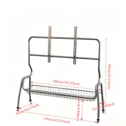 TV Stands Nordic TV Mobile Bracket Living Room Home Modern Simple Floor 32-75 Inch Stainless Steel Hanger with Wheels TV Cabinet