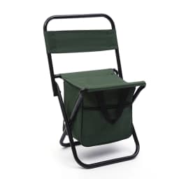 Fishing Chair with Cooler Bag Foldable Fishing Stool Supports 220Lbs Portable Backrest Lightweight Folding Chair Outdoor Camping
