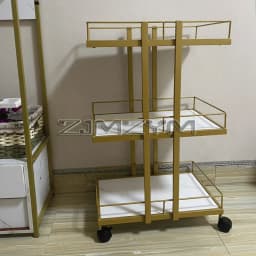 Multi-layer Iron Cart Beauty Salon Trolley Cart Food Serving Cart Manicure Auxiliary Hairdressing Furniture