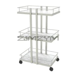 Multi-layer Iron Cart Beauty Salon Trolley Cart Food Serving Cart Manicure Auxiliary Hairdressing Furniture