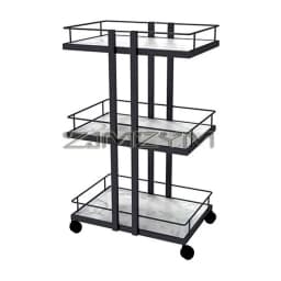 Multi-layer Iron Cart Beauty Salon Trolley Cart Food Serving Cart Manicure Auxiliary Hairdressing Furniture
