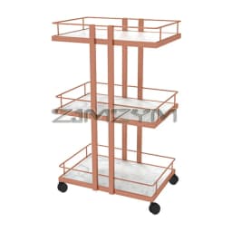 Multi-layer Iron Cart Beauty Salon Trolley Cart Food Serving Cart Manicure Auxiliary Hairdressing Furniture