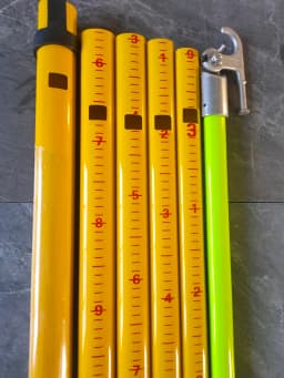 2.43M Triangular Telescopic Insulated Height Measuring Rod MV&HV Products