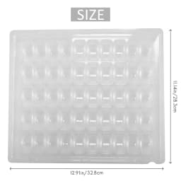 Clear PET Closeable French Macaron Storage Trays - Holds 50 Macarons Per Set - Pack of 4Sets
